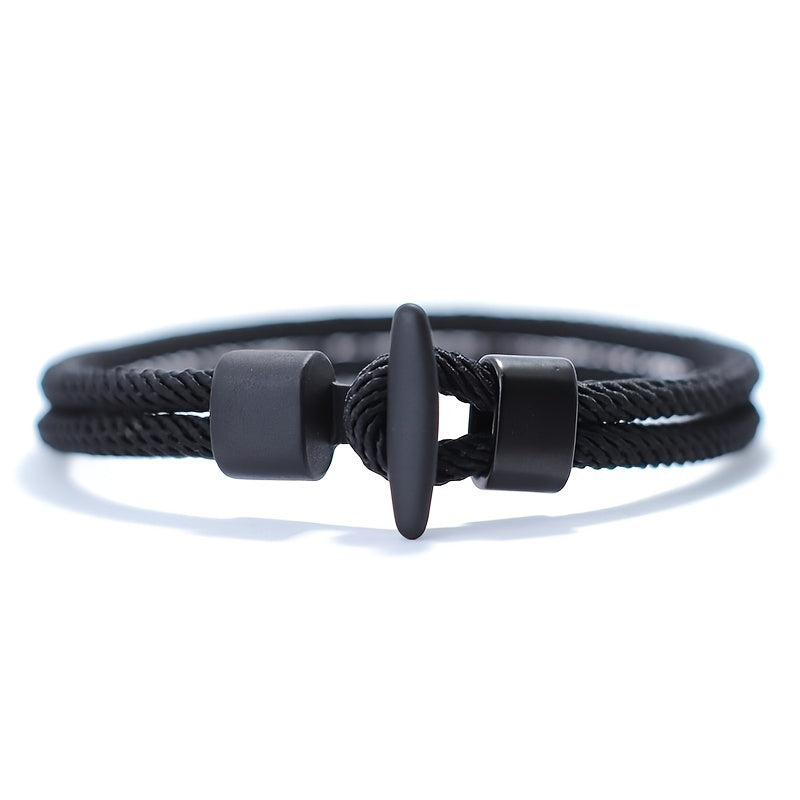 Simple Design Milan Rope Bracelet Handmade Nylon Survival Armband for Camping