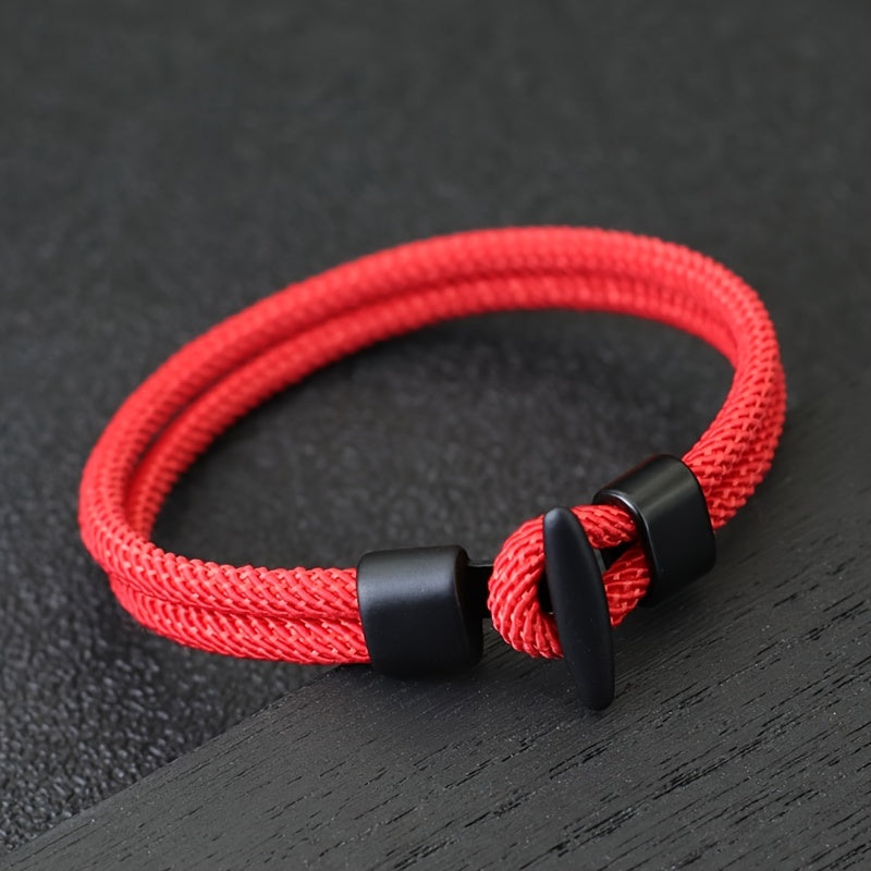 Simple Design Milan Rope Bracelet Handmade Nylon Survival Armband for Camping