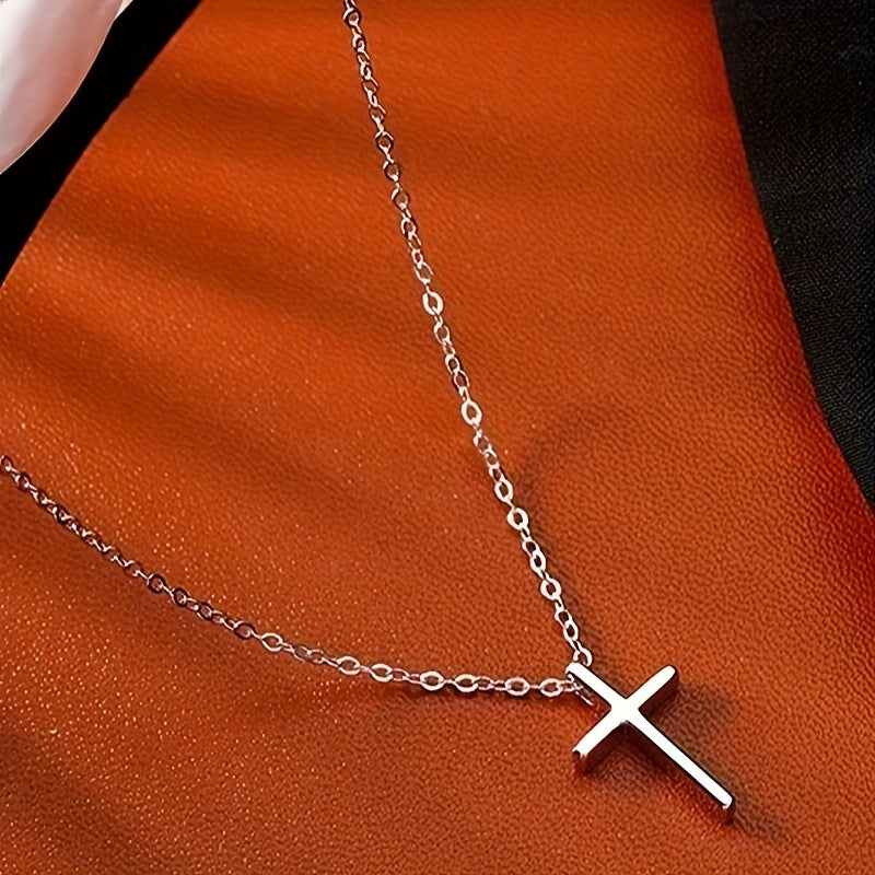 Elegant Vintage Cross Necklace 18K Gold Plated Timeless Jewelry Gift