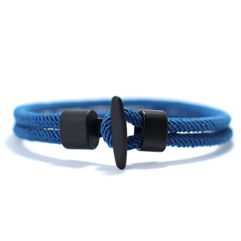 Simple Design Milan Rope Bracelet Handmade Nylon Survival Armband for Camping