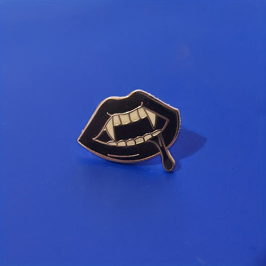 Gothic Horror Lips Anime Brooch Pin for Halloween Fashion Accessories