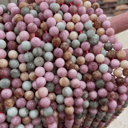 Natural Rainbow Alxa Stone Beads DIY Jewelry Kit 6mm-10mm Macaron Shades for Handmade Necklaces, Earrings, Bracelets