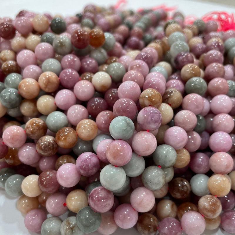 Natural Rainbow Alxa Stone Beads DIY Jewelry Kit 6mm-10mm Macaron Shades for Handmade Necklaces, Earrings, Bracelets