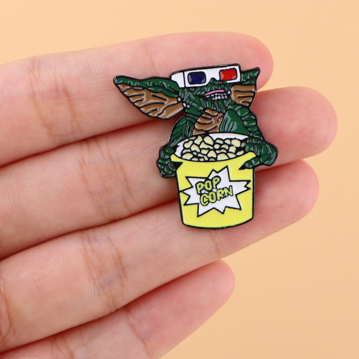 Classic Cartoon Enamel Pin for Men's Backpack Fashion Accessory