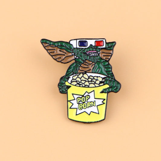 Classic Cartoon Enamel Pin for Men's Backpack Fashion Accessory
