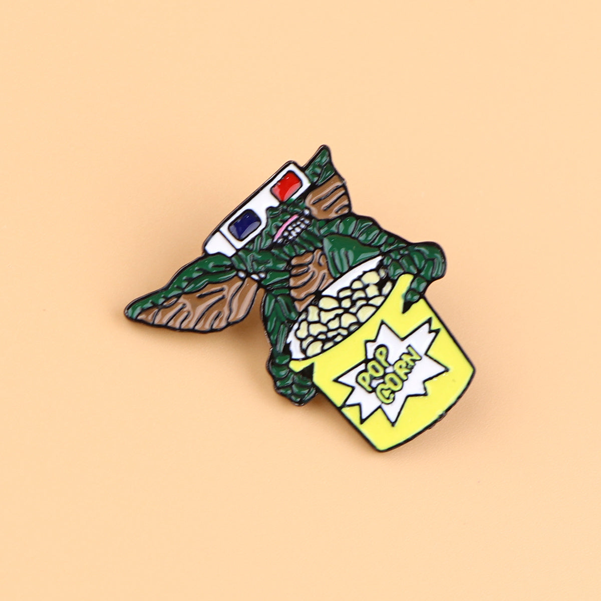 Classic Cartoon Enamel Pin for Men's Backpack Fashion Accessory