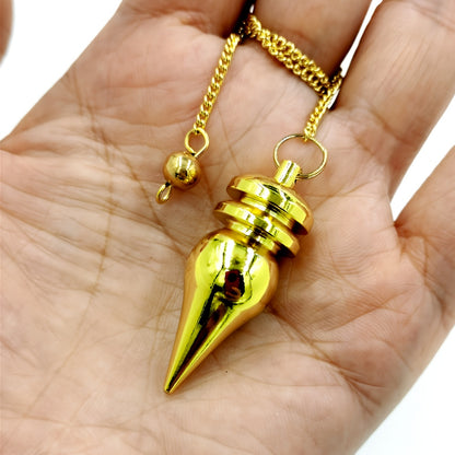 Elegant Copper Spirit Hunter Goddess Pendulum for Healing and Divination