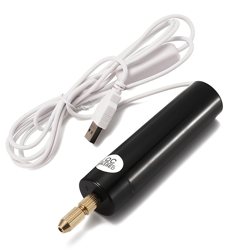 Portable USB Mini Drill for Jewelry, Wood, and Metal Crafting
