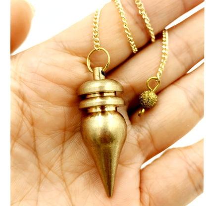 Elegant Copper Spirit Hunter Goddess Pendulum for Healing and Divination