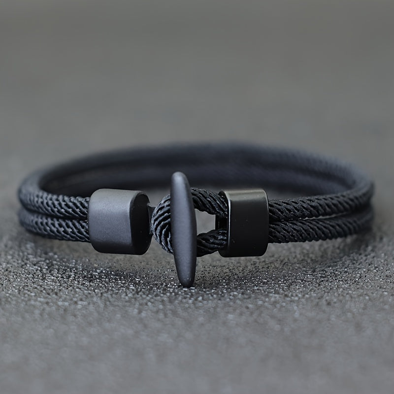 Simple Design Milan Rope Bracelet Handmade Nylon Survival Armband for Camping