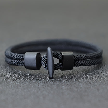 Simple Design Milan Rope Bracelet Handmade Nylon Survival Armband for Camping