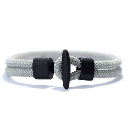 Simple Design Milan Rope Bracelet Handmade Nylon Survival Armband for Camping