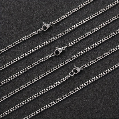 Minimalist Men's Titanium Steel Chain Necklace