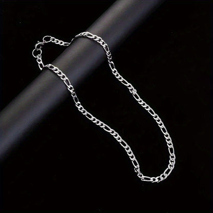 Unisex Stainless Steel Cuban Chain Necklace Fashion Jewelry