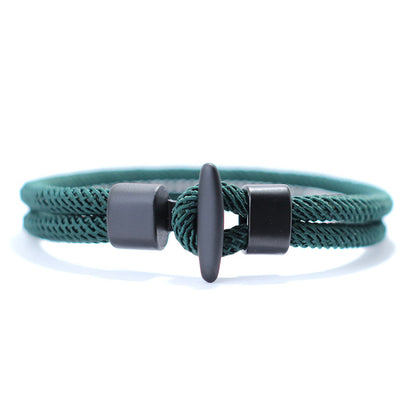 Simple Design Milan Rope Bracelet Handmade Nylon Survival Armband for Camping