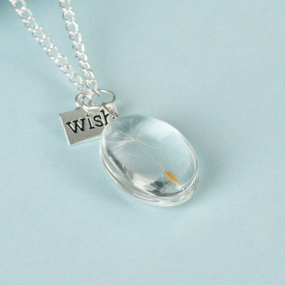 Elegant Dandelion Crystal Pendant Necklace 25mm Double-Sided Gemstone Sweater Chain Gift