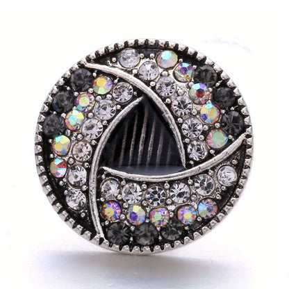 Colorful Rhinestone Snap Button for DIY Jewelry Bracelet Necklace Accessories