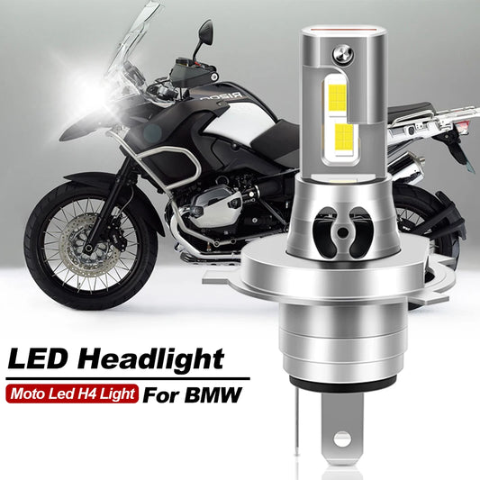 Apmatauto H4 LED Motorcycle Headlight Bulbs for BMW K Series 6000K High Low Beam 25000LM