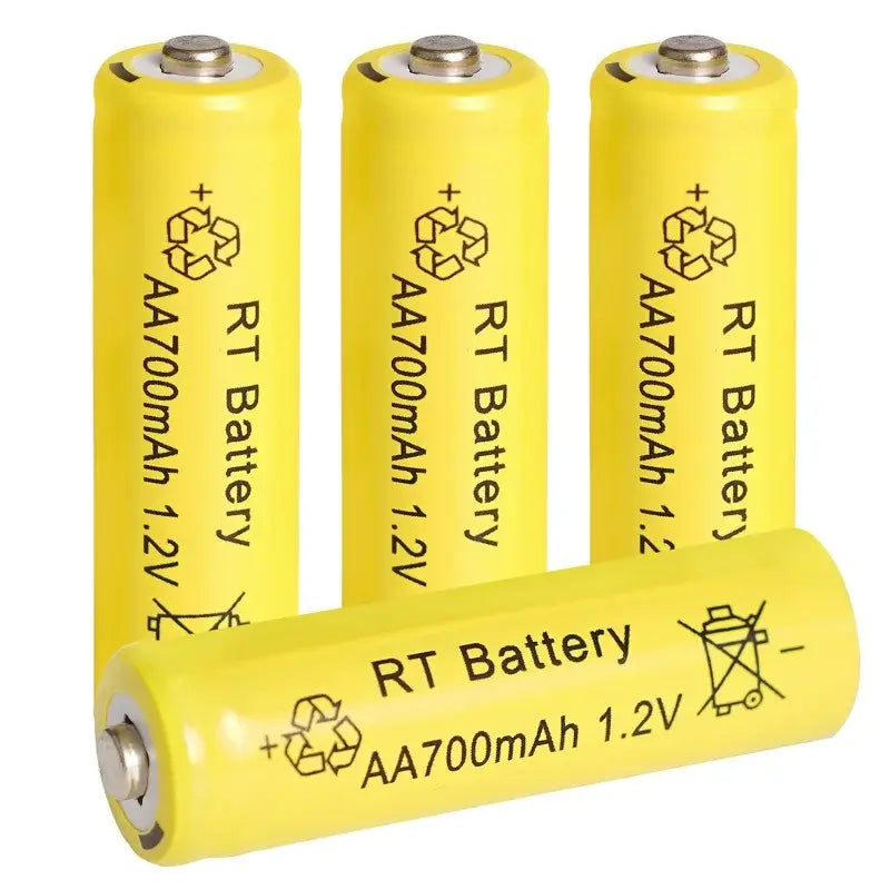 4pcs USB Rechargeable 700mAh 1.2V AA NiMH Batteries Set Battery Set 1.2V United States