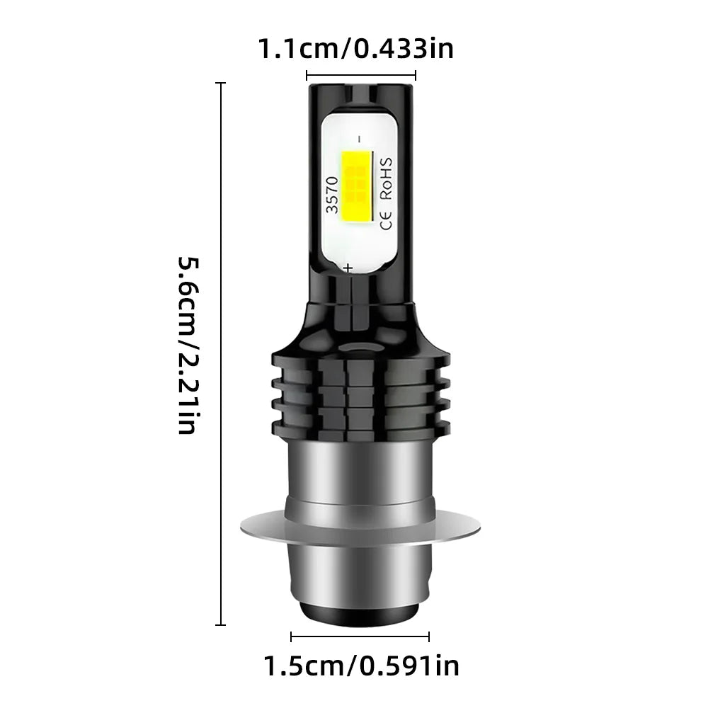 Yamaha Raptor 700 LED Fog Headlight Bulbs 6000K 100W H6 H6M Pair 2006-2018