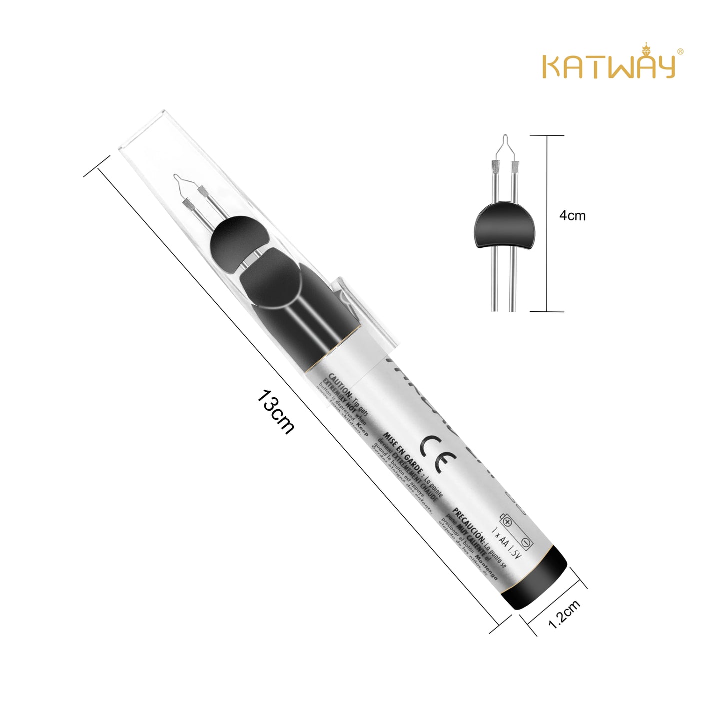 Katway Thread Zap Welding Wax Pen for Melting Crayon Stitching Hand Sewing Leather Craft