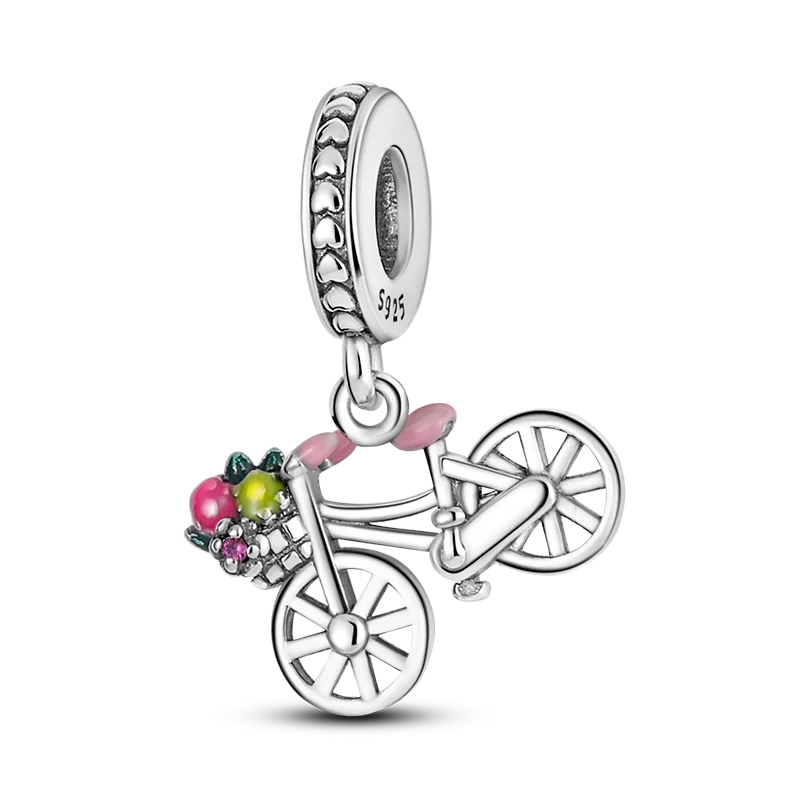 925 Sterling Silver Charm Bead Bracelet for Smartwatch and DIY Jewelry KTC131