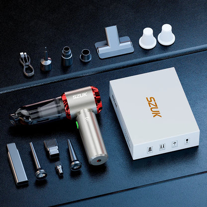SZUK Wireless Mini Car Vacuum Cleaner 985000Pa Powerful Suction Handheld Portable with HEPA Filter Wet and Dry Cleaning