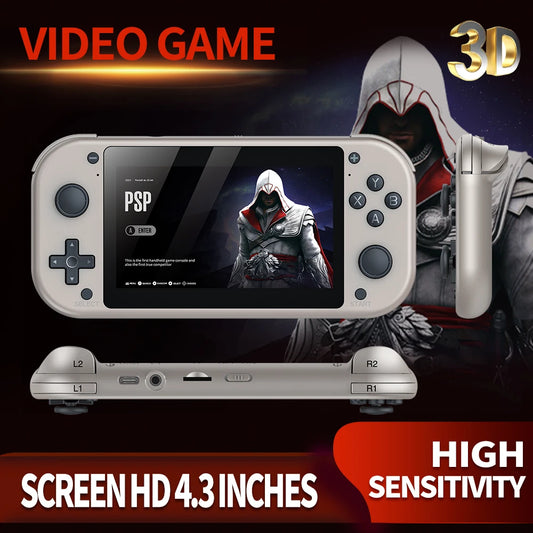 BOYHOM M17 Retro Open Source Linux Handheld Game Console 4.3 Inch IPS Portable Pocket Player 64GB 19000 Games