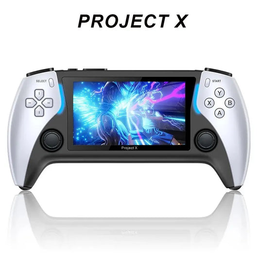 Project X 4.3 Inch HD IPS Handheld Game Console Dual Joystick PS1 And Arcade Support 2000 Games 800x480