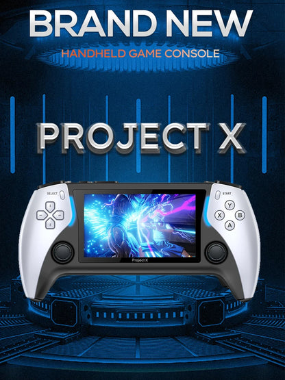Project X 4.3 Inch HD IPS Handheld Game Console Dual Joystick PS1 And Arcade Support 2000 Games 800x480