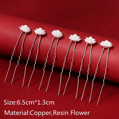 Miallo Bridal Hair Accessories - Top-Rated Rhinestone & Pearl Hair Pins for Brides Silver Color HS6468
