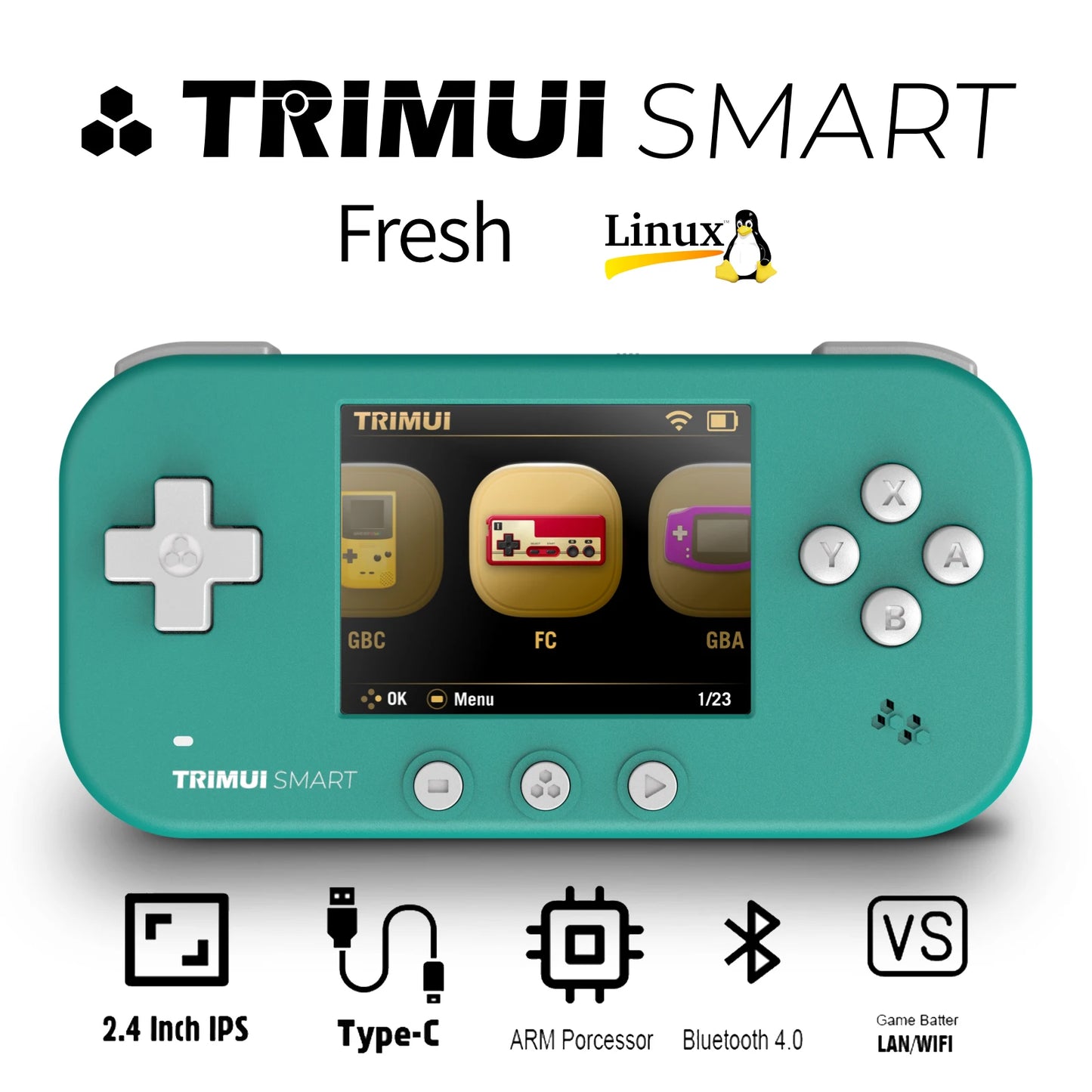 TRIMUI Smart Pro Mini Handheld Console 2.4 Inch IPS Screen WiFi BT4.0 Linux Retro Portable Video Simulator