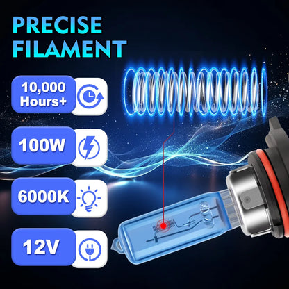 High Performance Halogen Headlight Bulbs Combo for Accord 1995 to 2012 9005 High Beam and 9006 Low Beam Plug and Play 6000K Bright Light