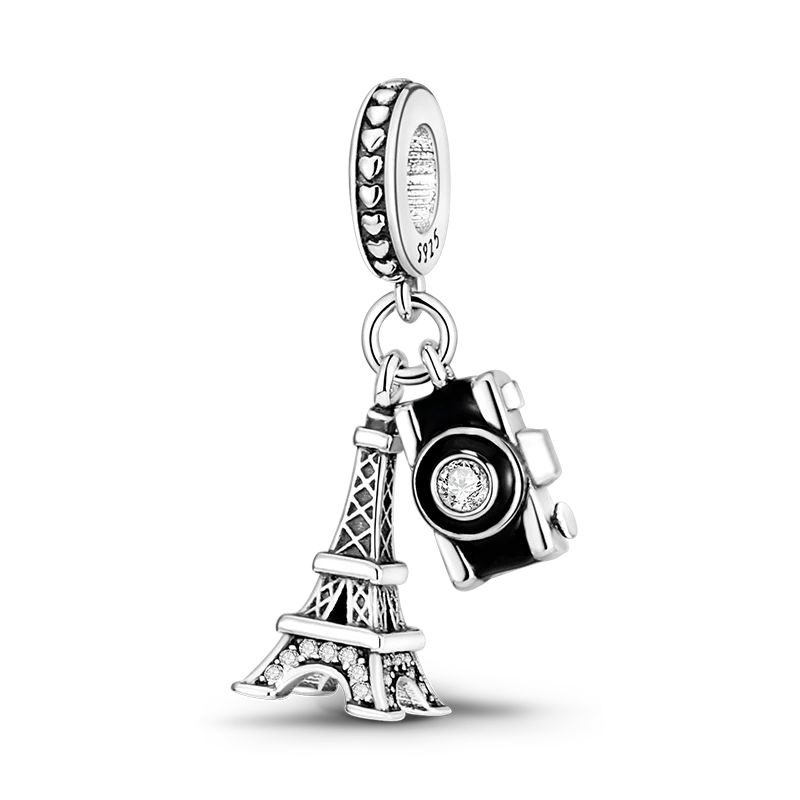 925 Sterling Silver Charm Bead Bracelet for Smartwatch and DIY Jewelry KTC067