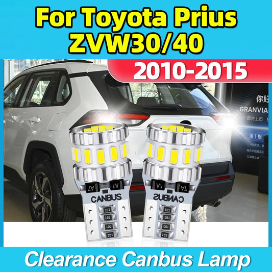Toyota Prius ZVW30/40 LED Interior Clearance Lights T10 Bulbs 2010-2015