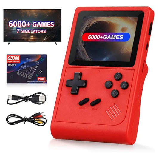 GB300 Portable Handheld Game Player 3.0 Inch Screen TV Output Retro Console Built In 8GB With Over 6000 Classic Games