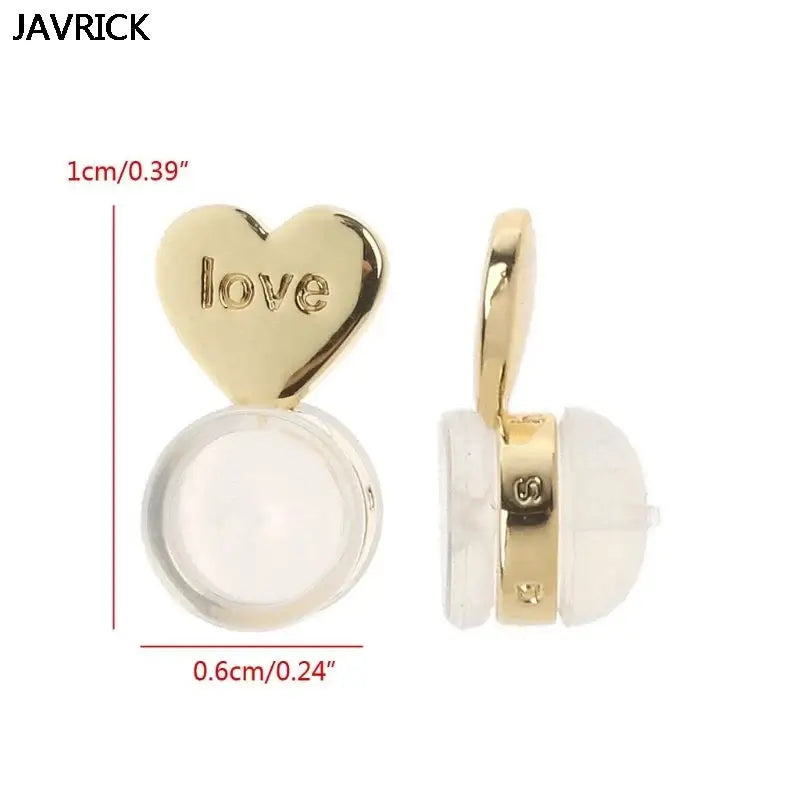 10Pcs Heart Love Magic Adjustable Earring Lifters Support Set