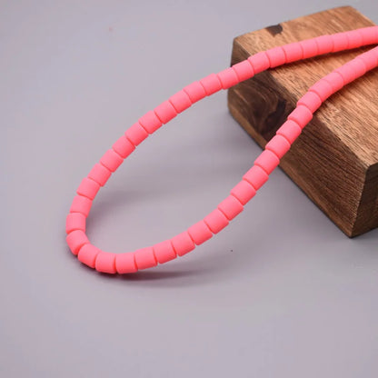 Vibrant Polymer Clay Tube Spacer Beads for DIY Jewelry and Bracelets
