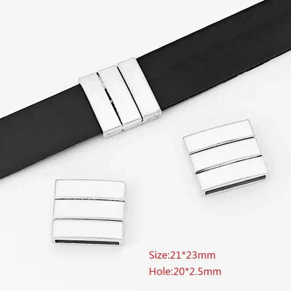 3 Sets Alloy Flat Magnetic Clasp Connectors for DIY Jewelry Making Style 5