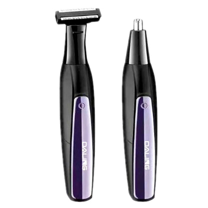 2in1 Rechargeable Electric Grooming Kit for Men with Beard Trimmer and Wet Dry Shaver