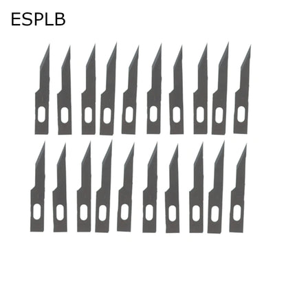 Clearance_20pcs stainless steel #11 blades for engraving and wood carving by ESPLB, ideal for precision cutting.