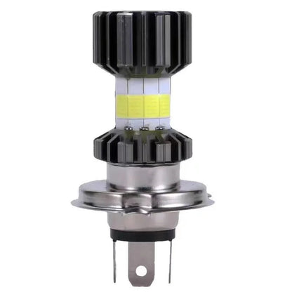 H4 H6 BA20D 8 Sides COB LED Motorcycle Headlight 6000K