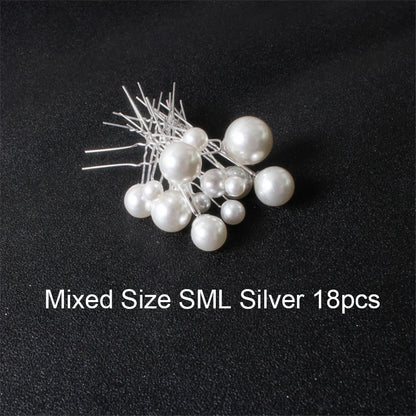 Elegant Pearl Bridal Hair Pin U-Shaped Barrette Clip for Wedding and Party Styles