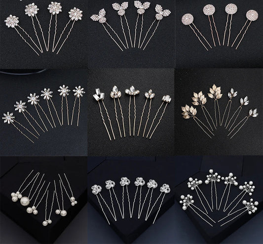 Miallo Bridal Hair Accessories - Top-Rated Rhinestone & Pearl Hair Pins for Brides
