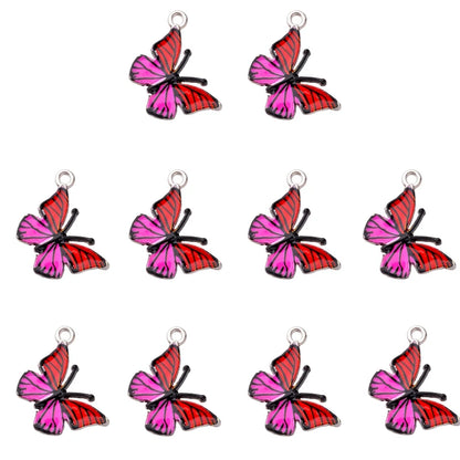 Vibrant Butterfly Resin Charms Set for DIY Women's Dangle Earrings Jewelry Making