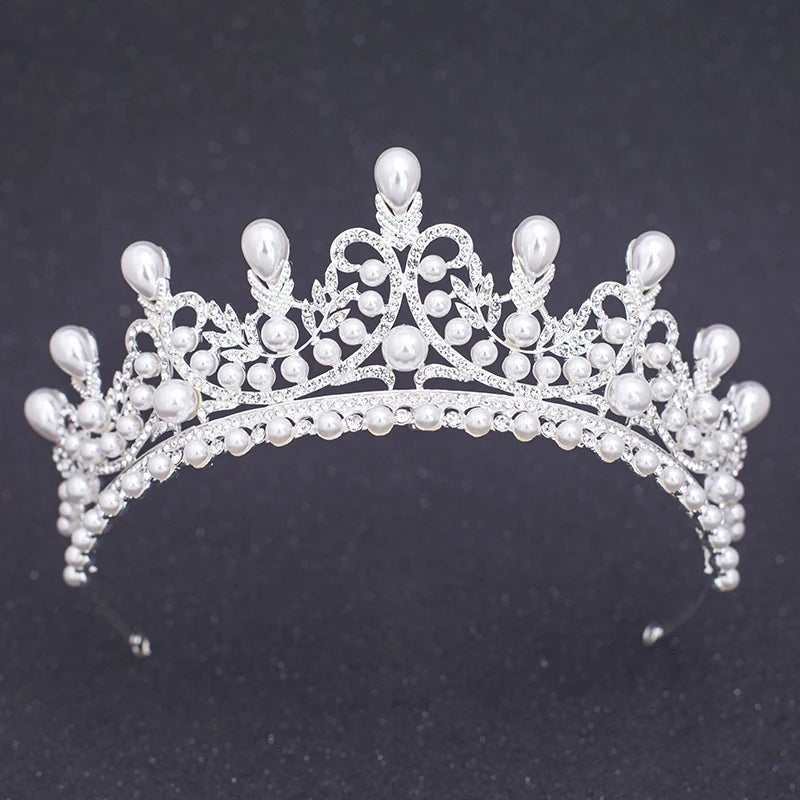 Silver Crystal Rhinestone Bridal Tiara - Top-Rated Wedding Hair Accessory Style JK