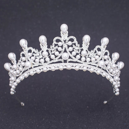 Silver Crystal Rhinestone Bridal Tiara - Top-Rated Wedding Hair Accessory Style JK