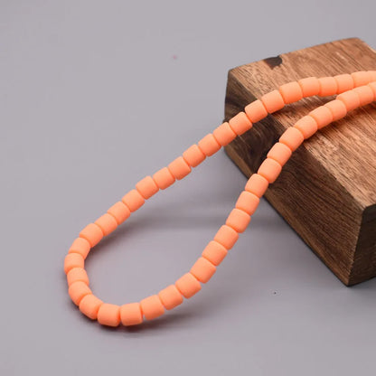 Vibrant Polymer Clay Tube Spacer Beads for DIY Jewelry and Bracelets