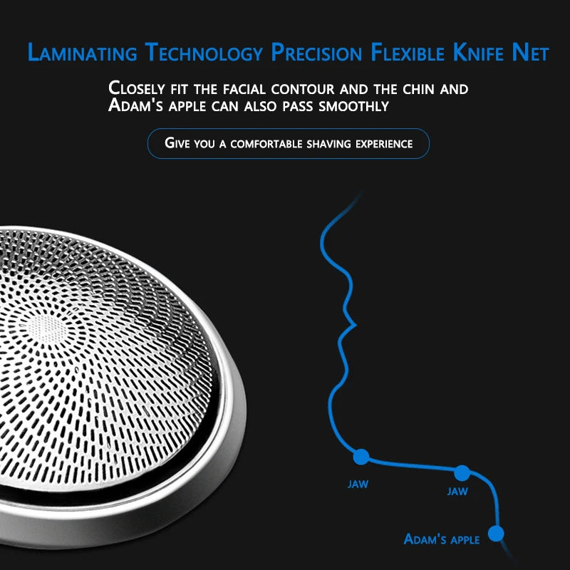 Mini Waterproof Electric Shaver for Men Powerful Rechargeable Facial Razor with Fast Charging and Wet Dry Functionality