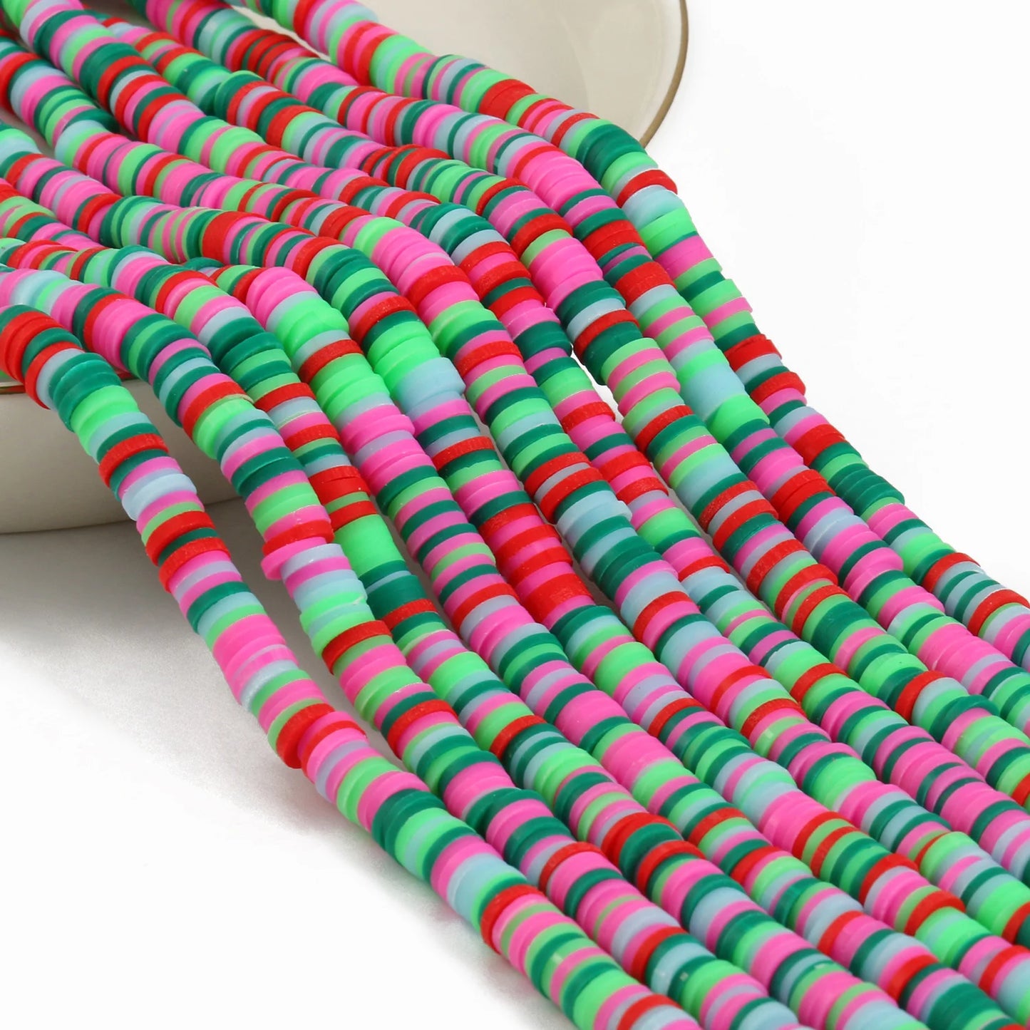 Vibrant 320-Piece Polymer Clay Beads Set for DIY Jewelry Crafting
